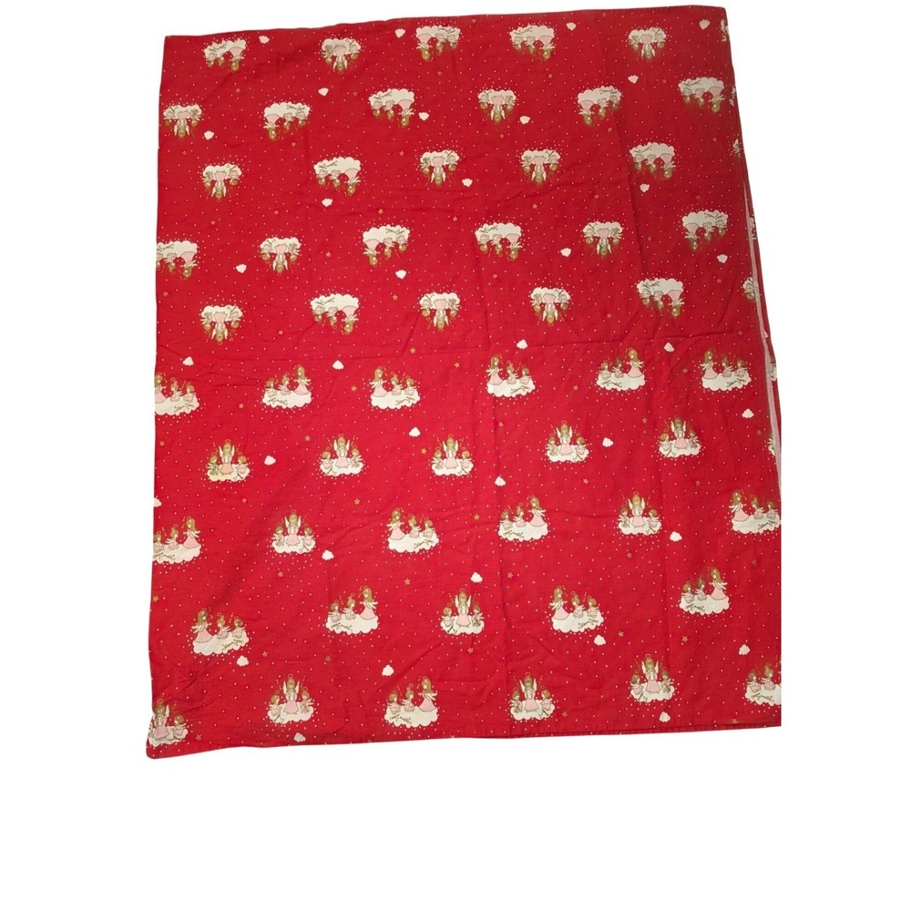 Södahl Denmark Vintage Red Christmas Angel Christmas Cotton Tablecloth Rectangle